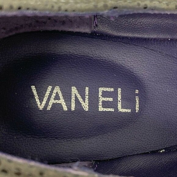 Vaneli Monk Strap Wedge Heels Shoes Gray 7 WW - Picture 9 of 9